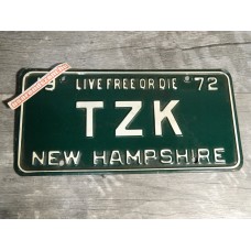 New Hampshire - Live free or die - 1972