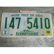 New Hampshire - Live free or die 