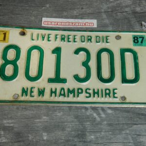 New Hampshire - Liver free or die - 1987
